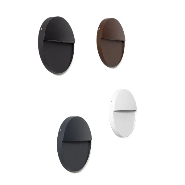 Lampa naścienna Lunaria ABR-LZKO-S LED 6W 2200-4000K do ogrodu IP54 szara