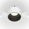 Wpuszczana lampa sufitowa Share DL051-01-GU10-RD-WB biała czarna
