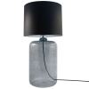 Stojąca Lampa nocna AMARSA 5510BK szklana LAMPKA stołowa czarna grafitowa