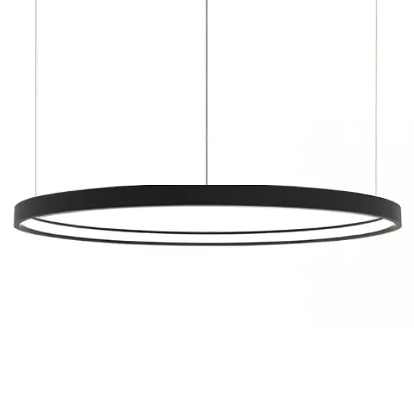Nowoczesny żyrandol wiszący 23033 LED 28W 3000K pierścień czarny