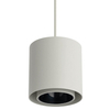 Zwieszana lampa salonowa tuba POINT 11513 jedwabisty szary