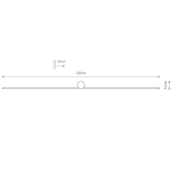 Lampa ścienna galeryjka Spin 10622 Nowodvorski LED 16W 4000K czarna