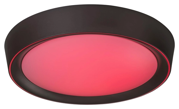 Plafoniera LAMPA sufitowa MOKKA 2987 Rabalux okrągła OPRAWA plafon LED 24W 3000K - 6000K z pilotem brązowy