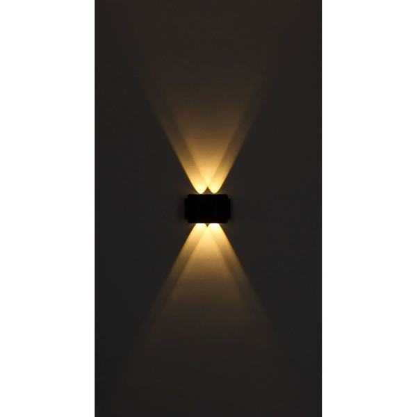 Zewnętrzny kinkiet Solar 36496 Globo LED 1W 3000K góra/dół IP54 czarny