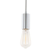 Wisząca LAMPA loft MODERNA DS-M-038 CHROME Italux metalowa OPRAWKA przewód ZWIS industrialny chrom