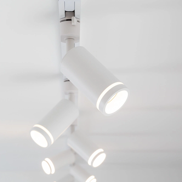 Jednofazowa lampa szynowa Tracer 6898 regulowana tuba biała