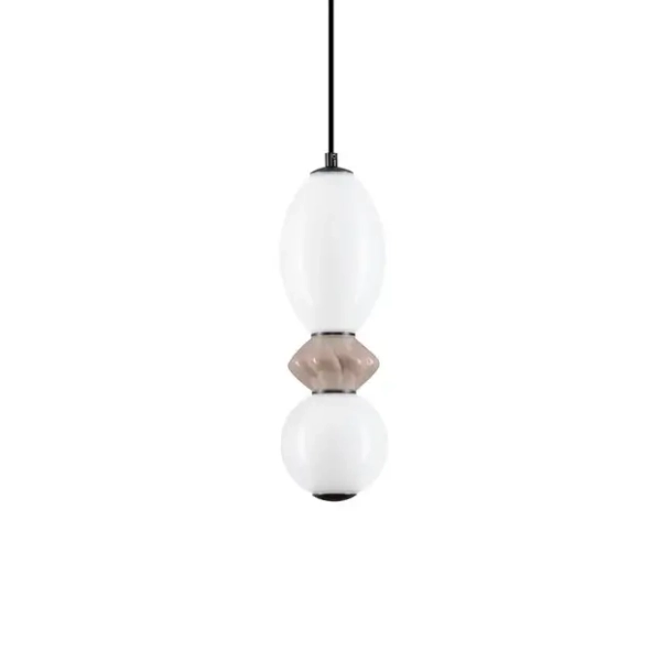 Lampa wisząca nad stół MONRETA LE45231 LED 12W 3000K mokka biała