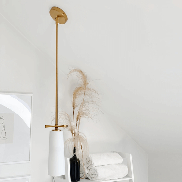 Lampa wisząca 1-punktowa Bow P01138BR Cosmolight mosiądz