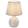 Ceramiczna lampa nocna Ingrid 74076 do czytania abażur beżowy