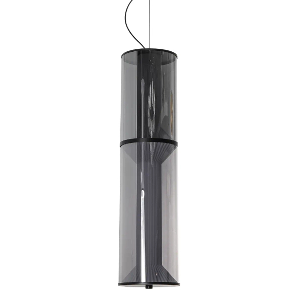 Lampa wisząca tuba Aeris LP-2137/2P SM LED 25W CCT czarna przydymiona