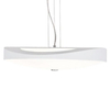 Biała lampa wisząca Campana AZ0566 Azzardo do przedpokoju biała