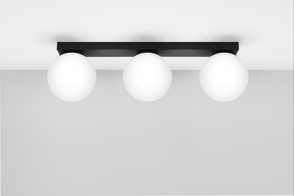 Lampa przysufitowa kule Yoli SL.1153 Sollux do jadalni białe czarne