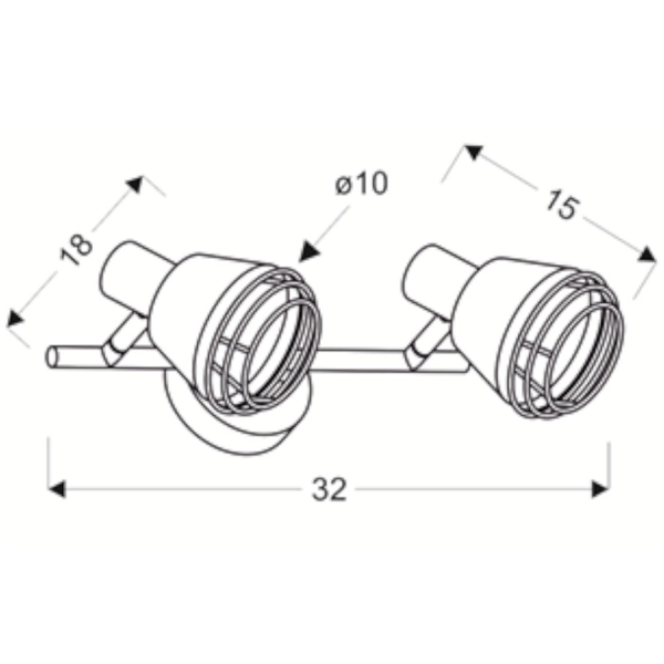 Regulowana LAMPA ścienna NERIA 92-81780 Candellux metalowa OPRAWA kinkiet reflektorki loftowe czarne miedziane