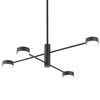 Regulowana LAMPA sufitowa ORBIT 7945 Nowodvorski loftowe molekuły pręty sticks czarne