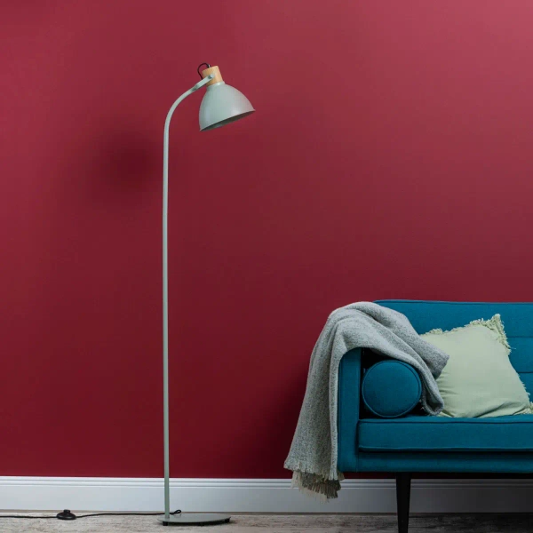 Skandynawska lampa podłogowa Erena 94556/63 metalowa zielona