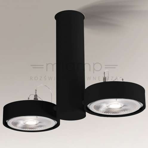 LAMPA sufitowa NATORI 2261 Shilo reflektorowa OPRAWA metalowa SPOT regulowany czarny