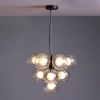 Kulista lampa wisząca do jadalni Vine  VIN2322-20 szkło czarny