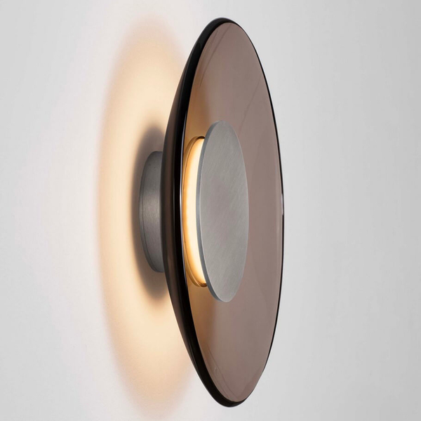 Naścienna lampa HUANUCO LE44841 LED 17W 3000K moneta szara brązowa