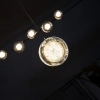 Oprawa wisząca EUFORIA złota AZ6734 1xLED 6W 3000K glamour krążek