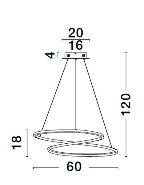Stylowa lampa wisząca CELAYA LE42761 nad stół LED 40W 3000K złota