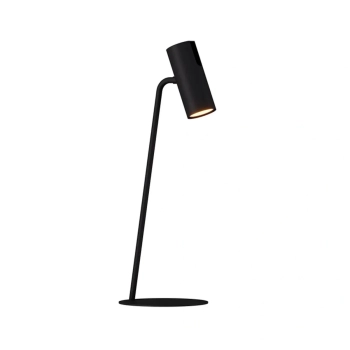Lampka stołowa reflektorek LEDA czarna 1xGU10 metalowa tubka 41737