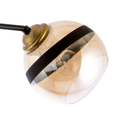 LAMPA sufitowa VEN W-N 3594/2 metalowa OPRAWA loftowa miodowa czarna patyna