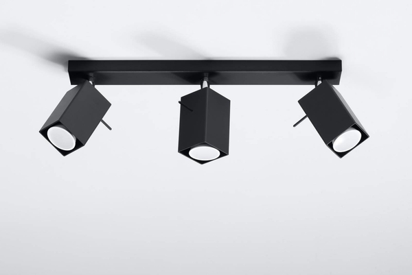 Reflektorki LAMPA sufitowa SL.0101 plafon OPRAWA metalowa czarna