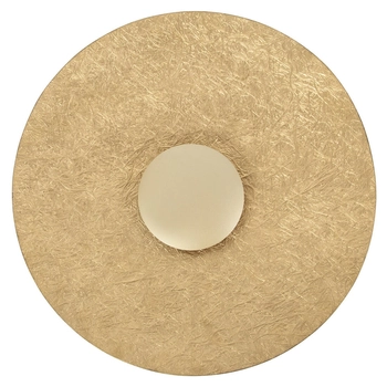 Ścienny kinkiet okrągły Sole 40876 LED 16W 3000K do sypialni złoty