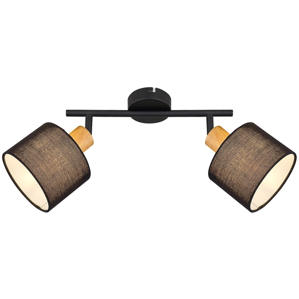 Sufitowa lampa regulowana Miguel 3245 do jadalni nad stół drewno czarna