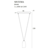 Loftowy zwis nad stół SISTEMA P0400 Maxlight metalowy czarny