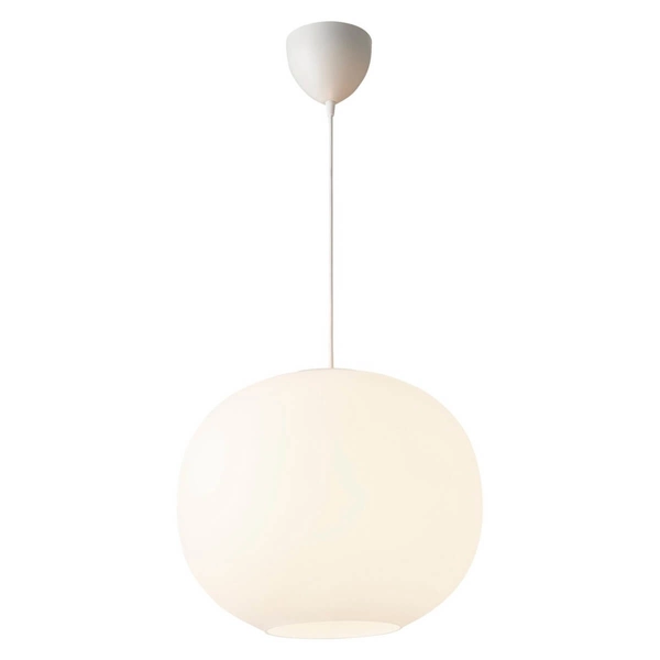 Szklana lampa wisząca Navone 2420103001 kula ball biały