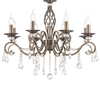 Wisząca LAMPA glamour GRACE RC247-PL-08-R Maytoni metalowa OPRAWA świecznikowy ZWIS z kryształkami złoty