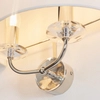 Lampa ścienna z abażurem hampton ecru nikiel Nixon OUTLET