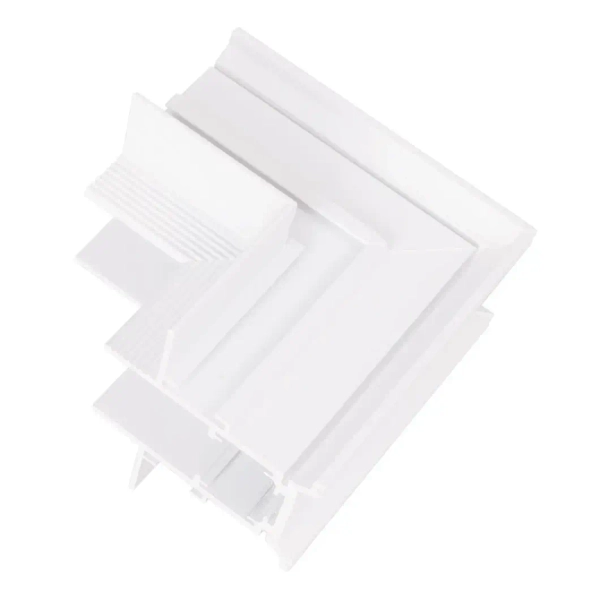 Szynowy kątownik magnetyczny ściana-sufit MT0027 metalowy biały