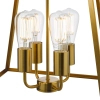 Łańcuchowa lampa wisząca Academy ACA8635 szklana metalowa mosiądz