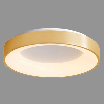 Sufitowa LAMPA natynkowa GIULIA 5304-850RC-GD-3 Italux metalowa OPRAWA okrągła LED 50W 3000K plafon złoty