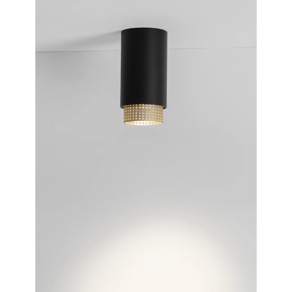 Tuba lampa sufitowa TORVILA LE45616 do sypialni czarny złoty