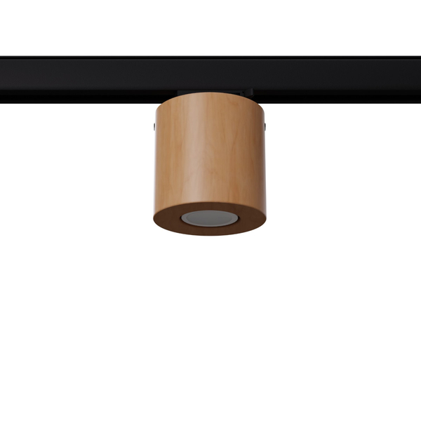 Lampa sufitowa do szyn trójobwodowych ORBIS MYL.00440 tuba drewniana