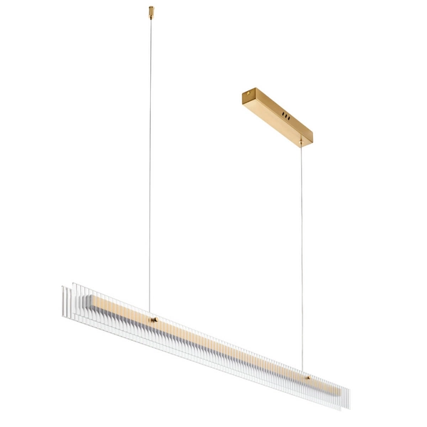 Zwieszana lampa nad wyspę LONGIN ST-10538P-L120 LED 15W 3000K listwa złoty