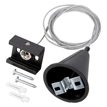 Trójobwodowe zawiesie do systemu szynowego TRACK ML1195 czarne