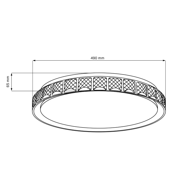 Plafon z pilotem NINA 328823 LED 72W 3000-6000K IP44 srebrny