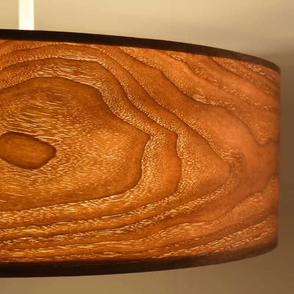 Drewniana lampa wisząca Bosco ABR-LZD-NOVO Abruzzo okrągła drewniany