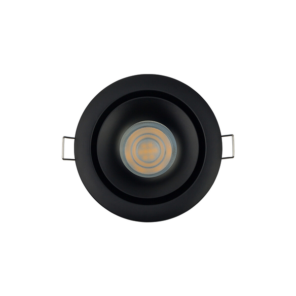 Łazienkowa lampa do zabudowy Foxtrot 8374 czarne oczko metalowe