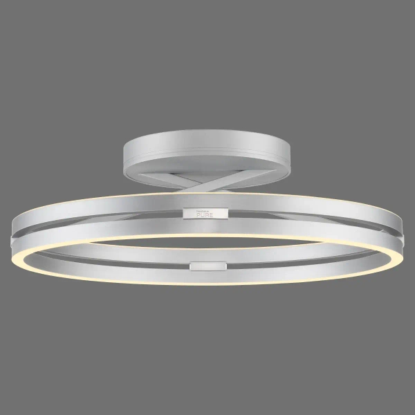 Sufitowa lampa na pilot PURE E-LOOP srebrna 6552-95 1xLED 20W 2700-5000K zmienna barwa