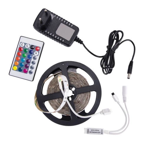 Taśma LED RGB 21,6W LATE LED 03031 Ideus pasek 3 metry zmienna barwa światła 1080lm IP65 biała