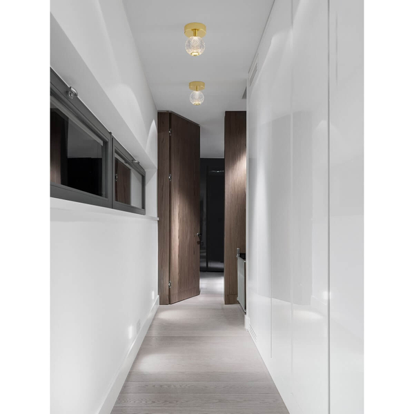 Przysufitowa lampa CANA LE42691 LED 6W 3200K kula złoty przezroczysty
