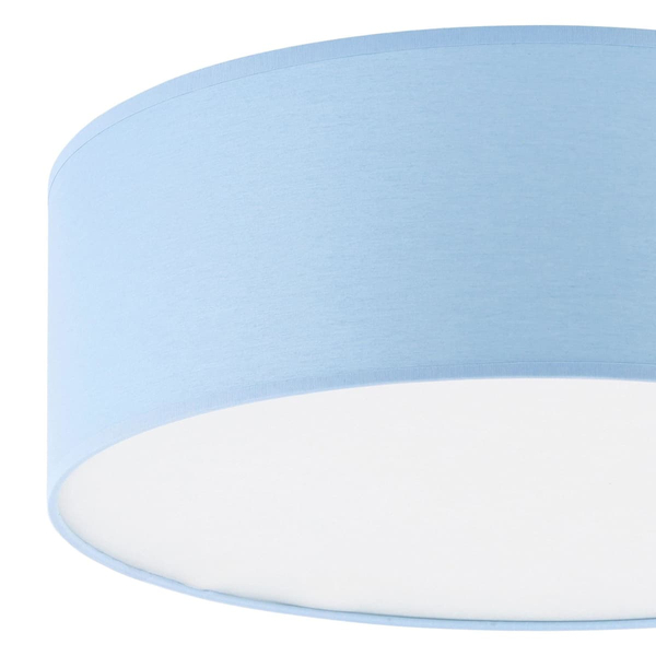 Dziecięcy plafon okrągły Rondo 3229 TK Lighting tkaninowy biały niebieski