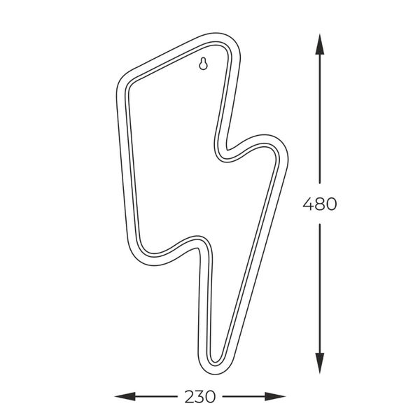 Stołowa lampka do pokoju dziecięcego Neon FM-WN85 LED lighting czerwona