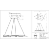 Ledowa lampa wisząca Line MOD016PL-L75MG4K LED 75W 4000K złota