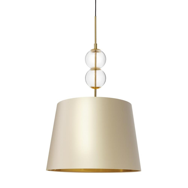 Szampańska lampa wisząca COCO 11105107 do jadalni nad stół abażur